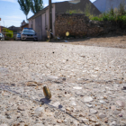 Casquillo de bala en el suelo tras el tiroteo producido en Geria