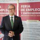 El consejero de Industria, Comercio y Empleo, Mariano Veganzones, asiste a la presentación de la Feria de Empleo y Emprendimiento 'Valladolid Emplea'