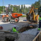 Obras de la red de calor en la Avenida Miguel Ángel Blanco