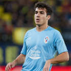 El lateral Manu Sánchez, con la camiseta del Celta la pasada campaña tras llegar libre procedente del Atlético de Madrid.