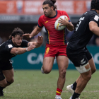 Juan Martínez, en un partido de España Sevens.