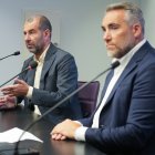 David Espinar (izquierda) y Jorge Santiago, durante la rueda de prensa común.