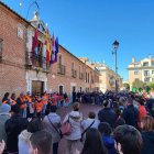 Manifestación de voluntarios de Protección Civil de Laguna tras el cese de su jefe de equipo, Jorge García Ramón. Imagen de archivo.