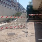 Estado actual de los trabajos para el ascensor de la plaza Rafael Cano