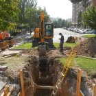 Corte de la calle Mariano García Abril por obras