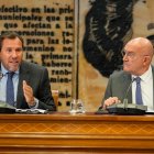 El alcalde de Valladolid, Jesús Julio Carnero y el ministro de Transportes, Óscar Puente