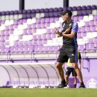 Pezzolano, durante un entrenamiento de esta semana.