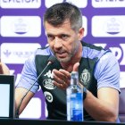 Paulo Pezzolano, en la rueda de prensa previa al partido ante el Leganés.