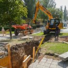 Corte de la calle Mariano García Abril por las obras de la red de calor