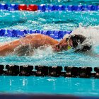 El vallisoletano Luis Huerta en la final de 100 metros.