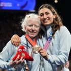 La judoka vallisoletana Marta Arce, con su presea de bronce en París.