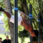Uno de los participantes del II Trofeo de Calistenia en acción