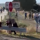 Susto en el encierro de Arrabal de Portillo