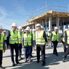 El ministro de Transportes y Movilidad Sostenible, Óscar Puente, visita las obras de la nueva estación intermodal de Valladolid.