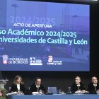 Apertura del Curso Académico 2024-2025 de las universidades de Castilla y León. Al acto asiste el presidente de la Junta de Castilla y León, Alfonso Fernández Mañueco.