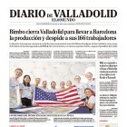 Portada de Diario de Valladolid del 18 de septiembre de 2024