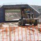 Obras de la autovía A-11, en una imagen de archivo.