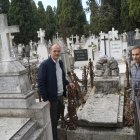 Alejandro García Pellitero, Concejal de Medio Ambiente junto con Julio Ruiz, director de la Escuela de Arte y Superior de Conservación y Restauración de Bienes Culturales