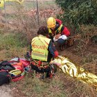 Rescate de una persona en La Seca