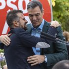 Acto político del PSOE con la participación del secretario general del partido y presidente del Gobierno, Pedro Sánchez junto al el secretario general del PSCyL, Luis Tudanca