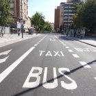 Una imagen de archivo de las inmediaciones de la plaza Poniente, donde se aplicará la ZBE