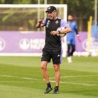 Paulo Pezzolano, durante un entrenamiento reciente.