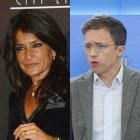 Aída Nizar e Íñigo Errejón en sendas fotos de archivo