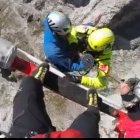 Rescate del 112 del montañero que acompañaba al vallisoletano fallecido.