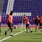 Entrenamiento de la selección de Fiyi en el estadio José Zorrilla.