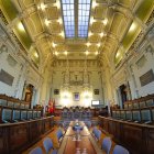 Salón de plenos del Ayuntamiento de Valladolid.