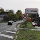 La carretera nacional en Olmedo que en un futuro será una autovía