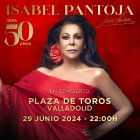 Cartel del concierto suspendido de Pantoja en junio de 2024 en Valladolid
