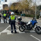 Los tractores en la avenida Salamanca de Valladolid.