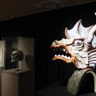 Imagen de algunas de las máscaras de la exposición
