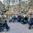 Varias personas con discapacidad participan en la ruta del Hereje.