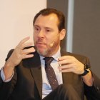 El ministro de Transportes y Movilidad Sostenible, Óscar Puente, participa en el Club de Prensa de El Mundo de Castilla y León.