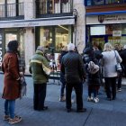 Administración de lotería de la calle Lencería, al día siguiente de haber sido agraciada de vender el segundo premio de la lotería de Navidad del 2024