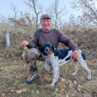 Un veterano aficionado leonés con una becada lograda esta temporada.