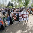 Acto de homenaje en el aniversario del asesinato de David en Laguna de Duero.