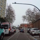 Una de las cámaras para controlar la Zona de Bajas Emisiones en la calle Paraíso.