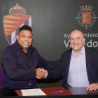 Ronaldo y Carnero, en la firma de la Misión Climática 2030.RVCF