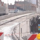 Obras en el viaducto de Arco de Ladrillo en Valladolid.
