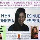 Cartel de Traspinedo en los tres años de la desaparición y muerte de Esther López.