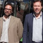 Álvaro Fernández Heredia y Óscar Puente, en una imagen de archivo en Vallaolid.