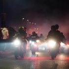 Desfile de antorchas de Motauros 2025 en la noche del sábado.
