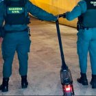 La Guardia Civil localiza el patinete robado en Traspinedo.