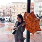 Fuertes rachas de viento, en una imagen de archivo