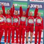 Equipo femenino sub-20 de Castilla y León, flamante campeón de España de campo a través.