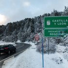 Imagen de archivo de una nevada en la provincia de Segovia.