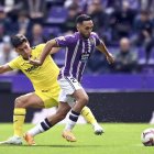 Anuar en el partido de ida contra el Villarreal